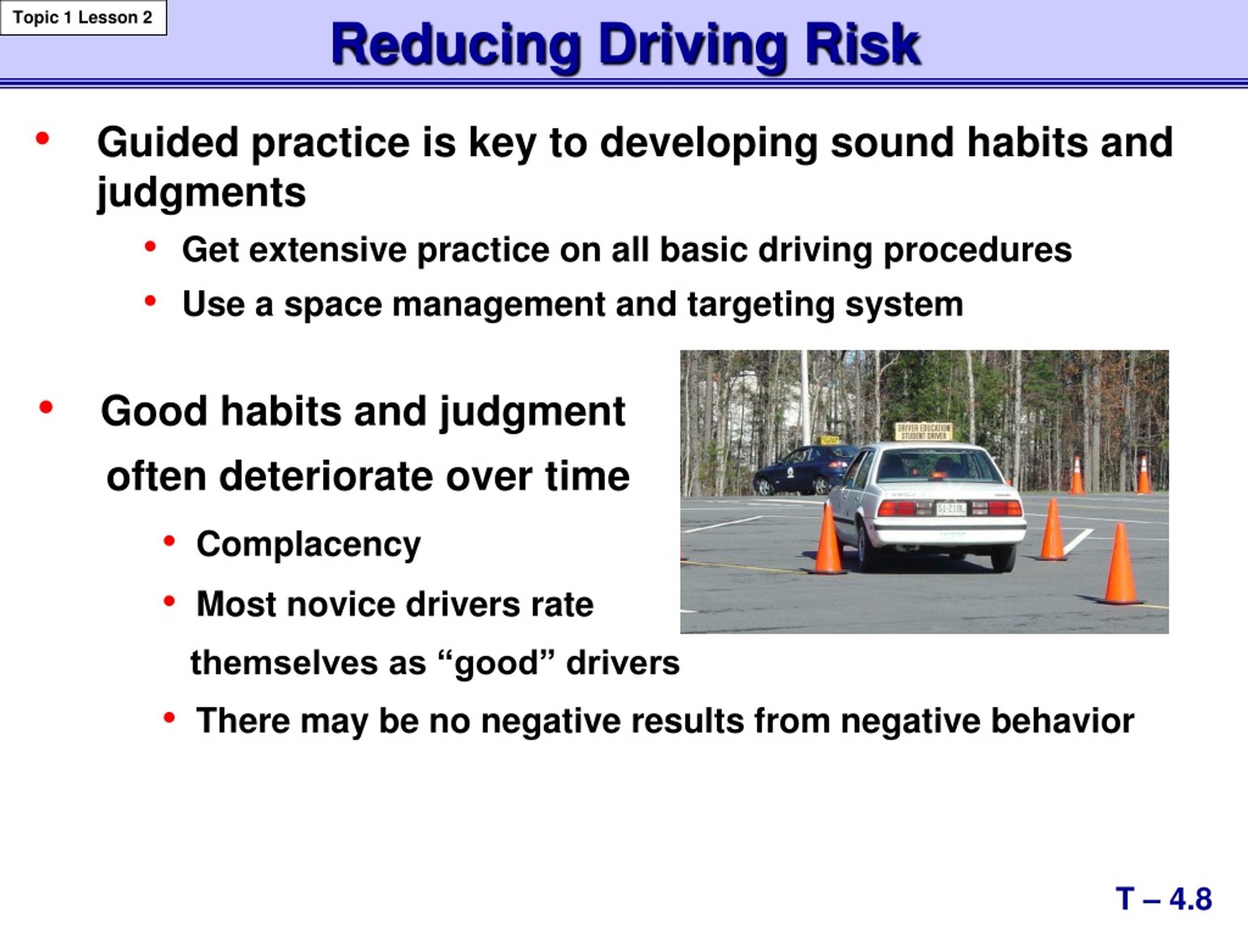 PPT Basic Maneuvering Tasks Moderate Risk Driving Environment Topic