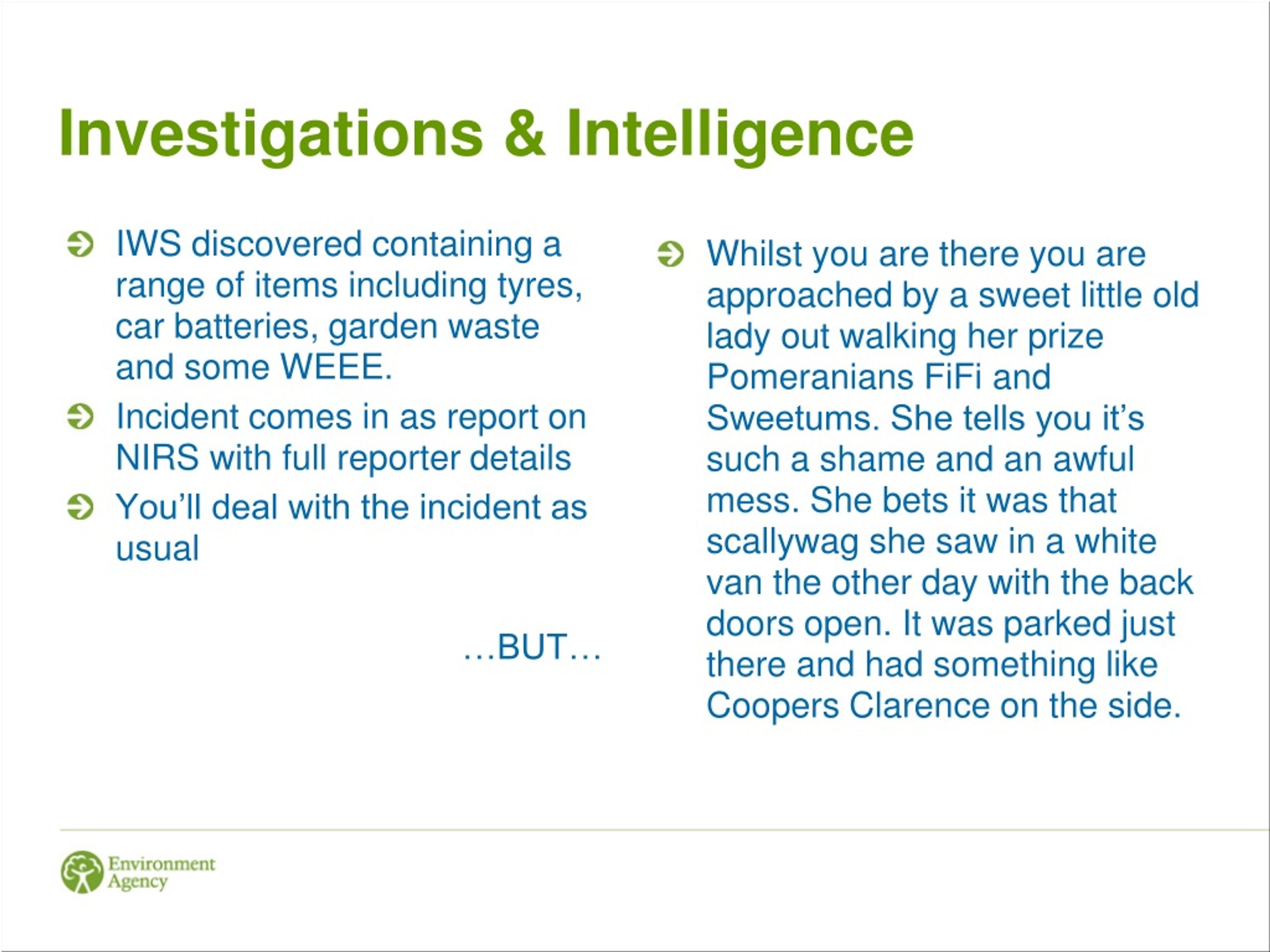 PPT Regulated Industry Blandford Waste Team & Area Enforcement Team
