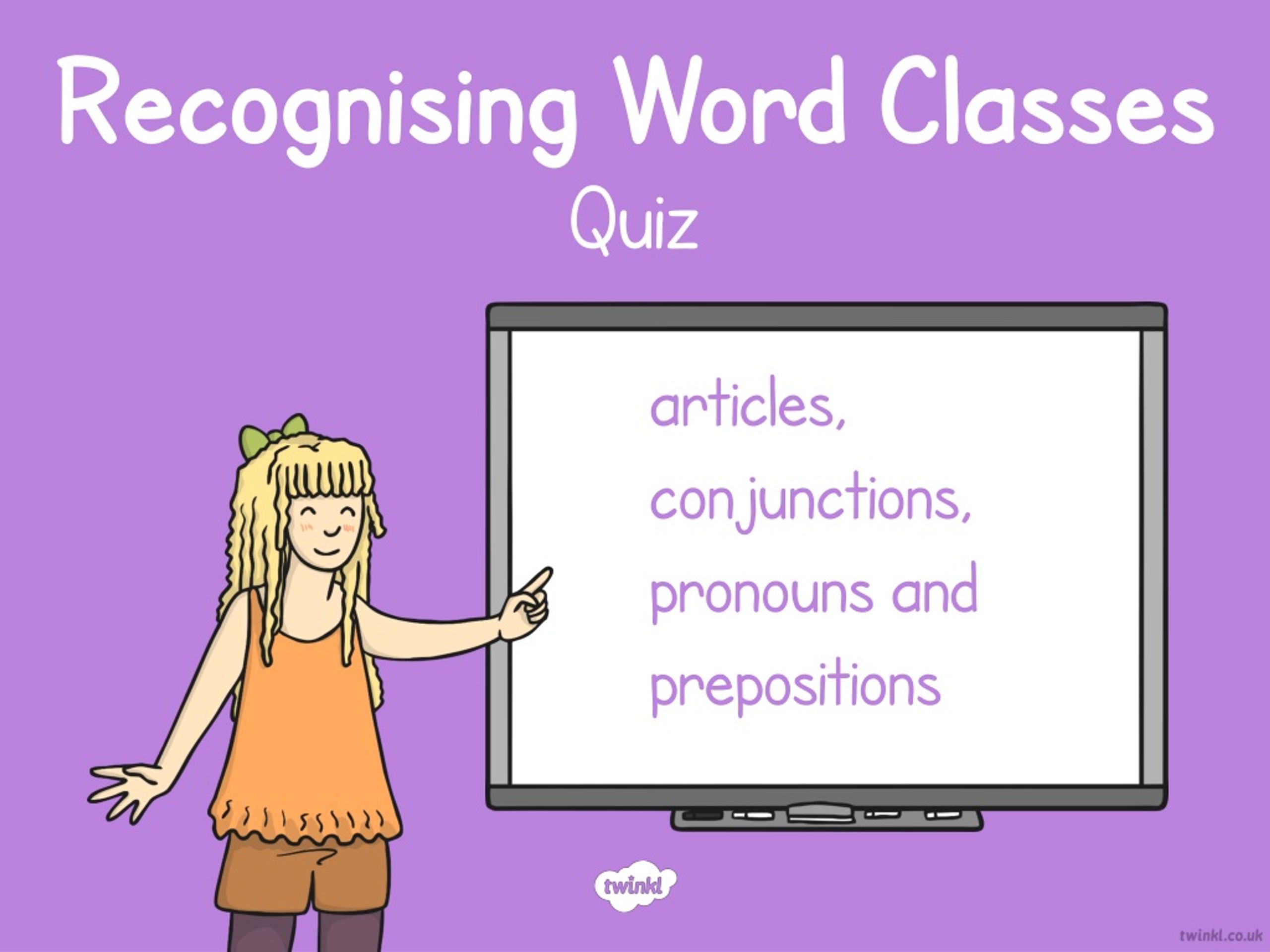Ppt - Recognising Word Classes Powerpoint Presentation, Free Download - Id:9217777