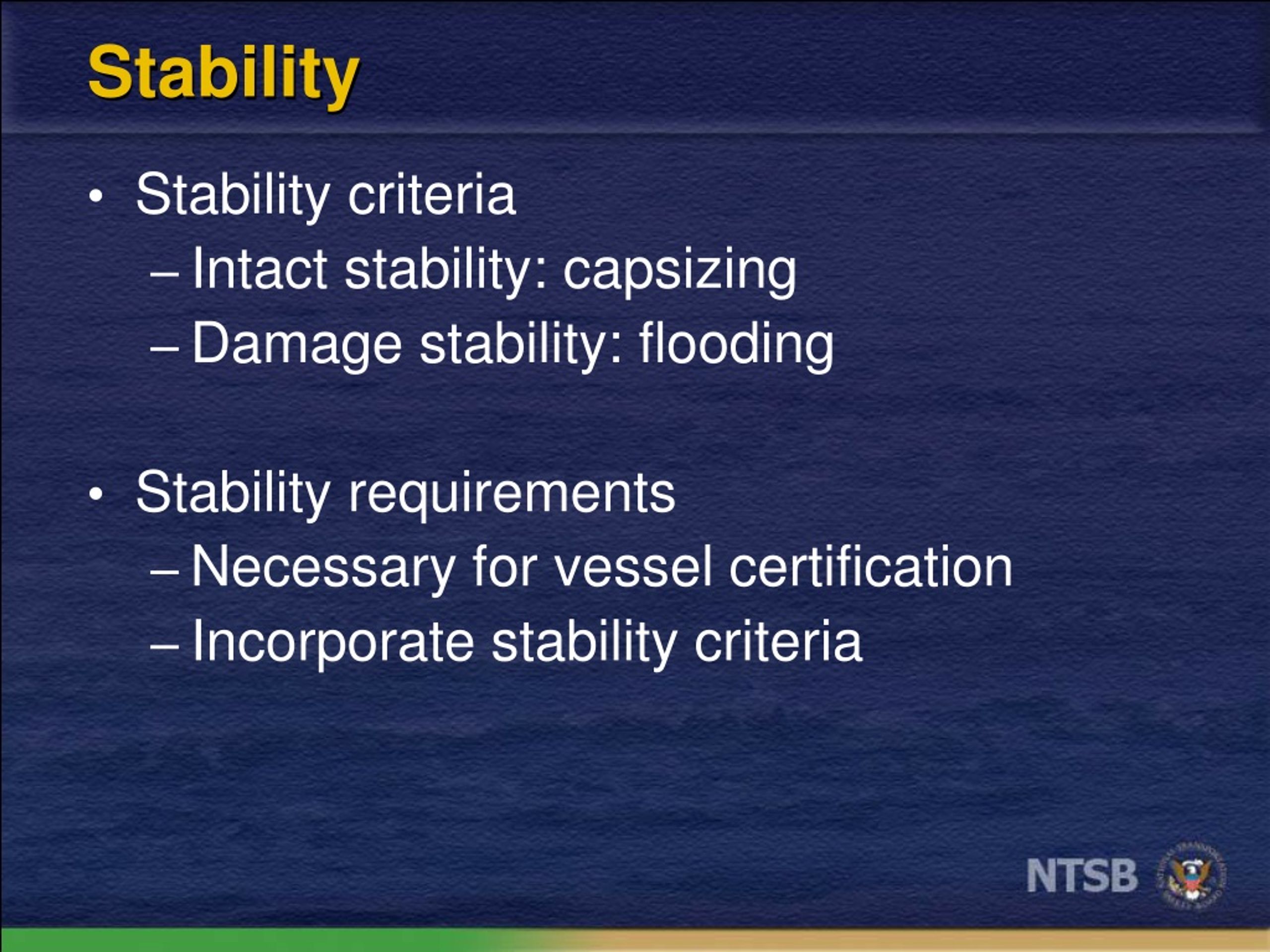 PPT Stability and Flooding PowerPoint Presentation, free download