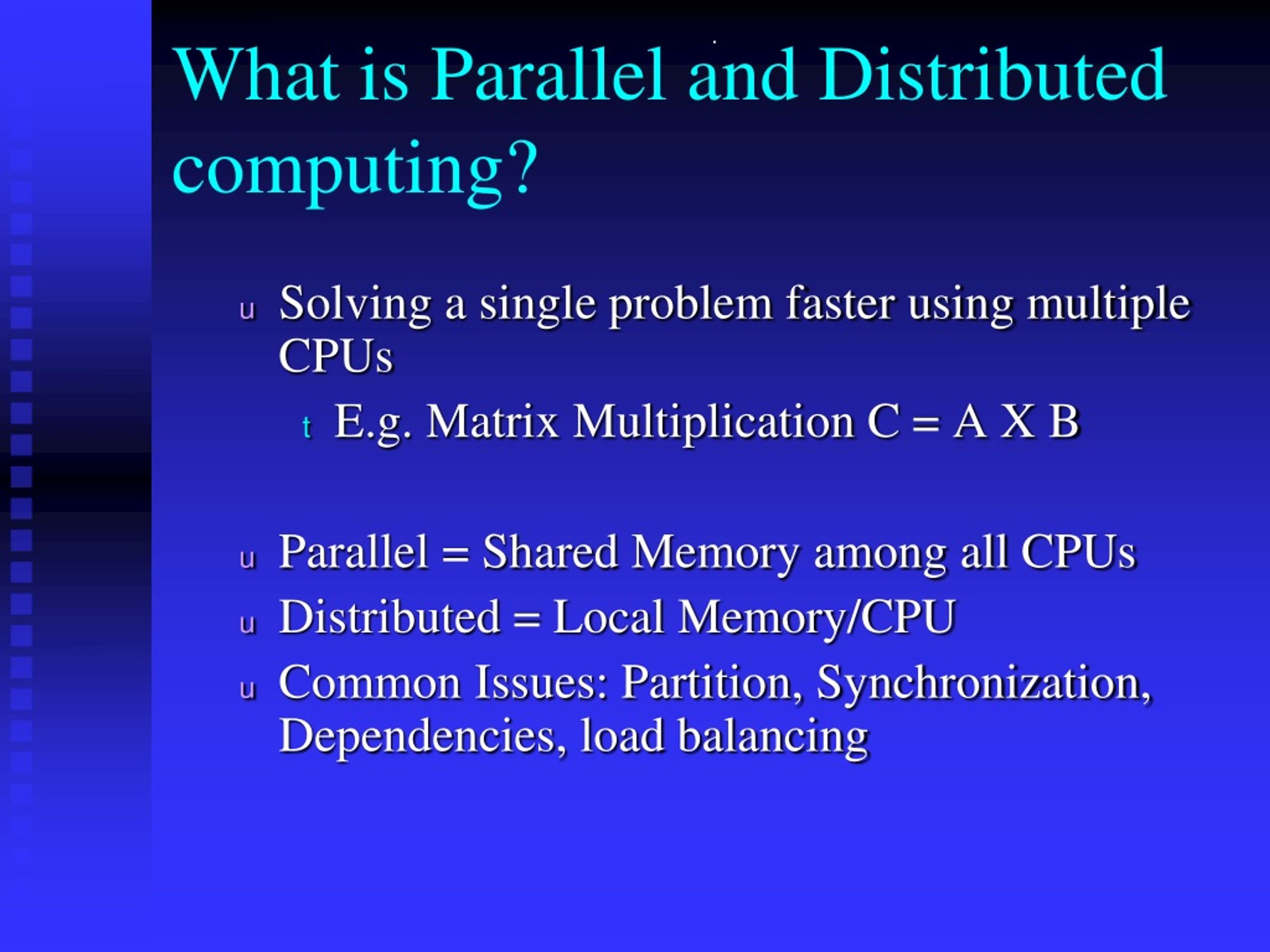 PPT What is Parallel and Distributed computing? PowerPoint
