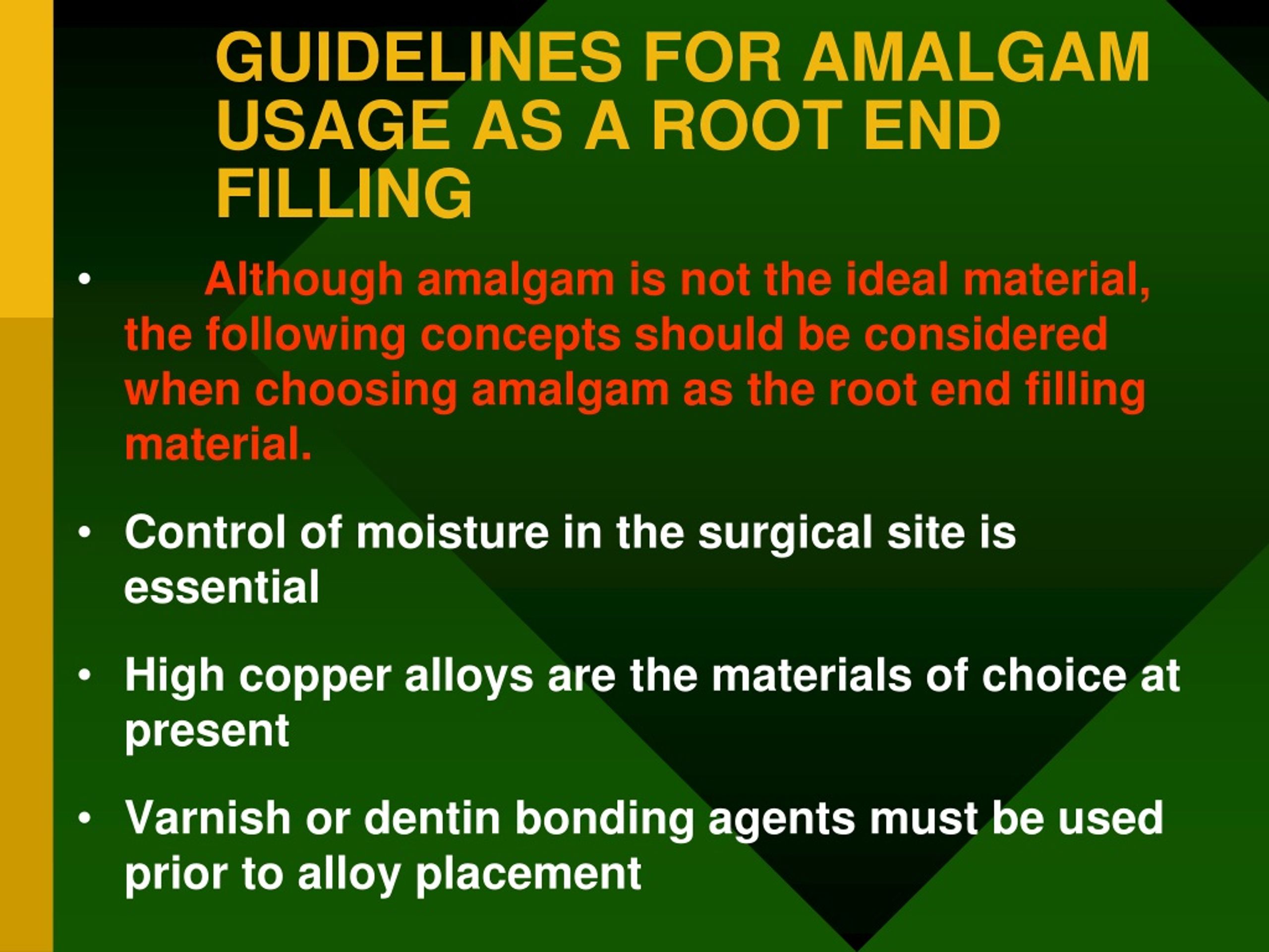 PPT Root End filling Materials PowerPoint Presentation, free download
