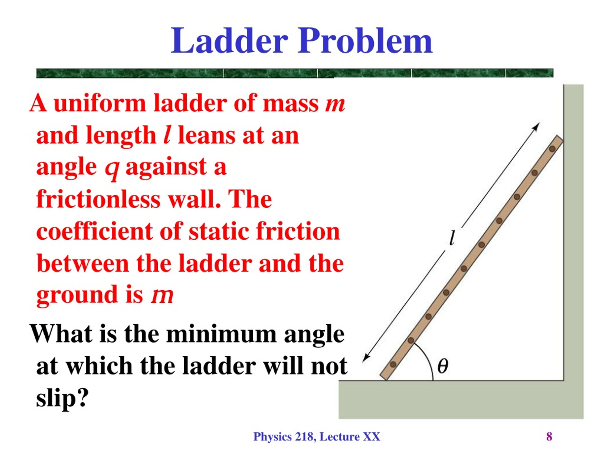 PPT Physics 218 Lecture 20 PowerPoint Presentation, free download