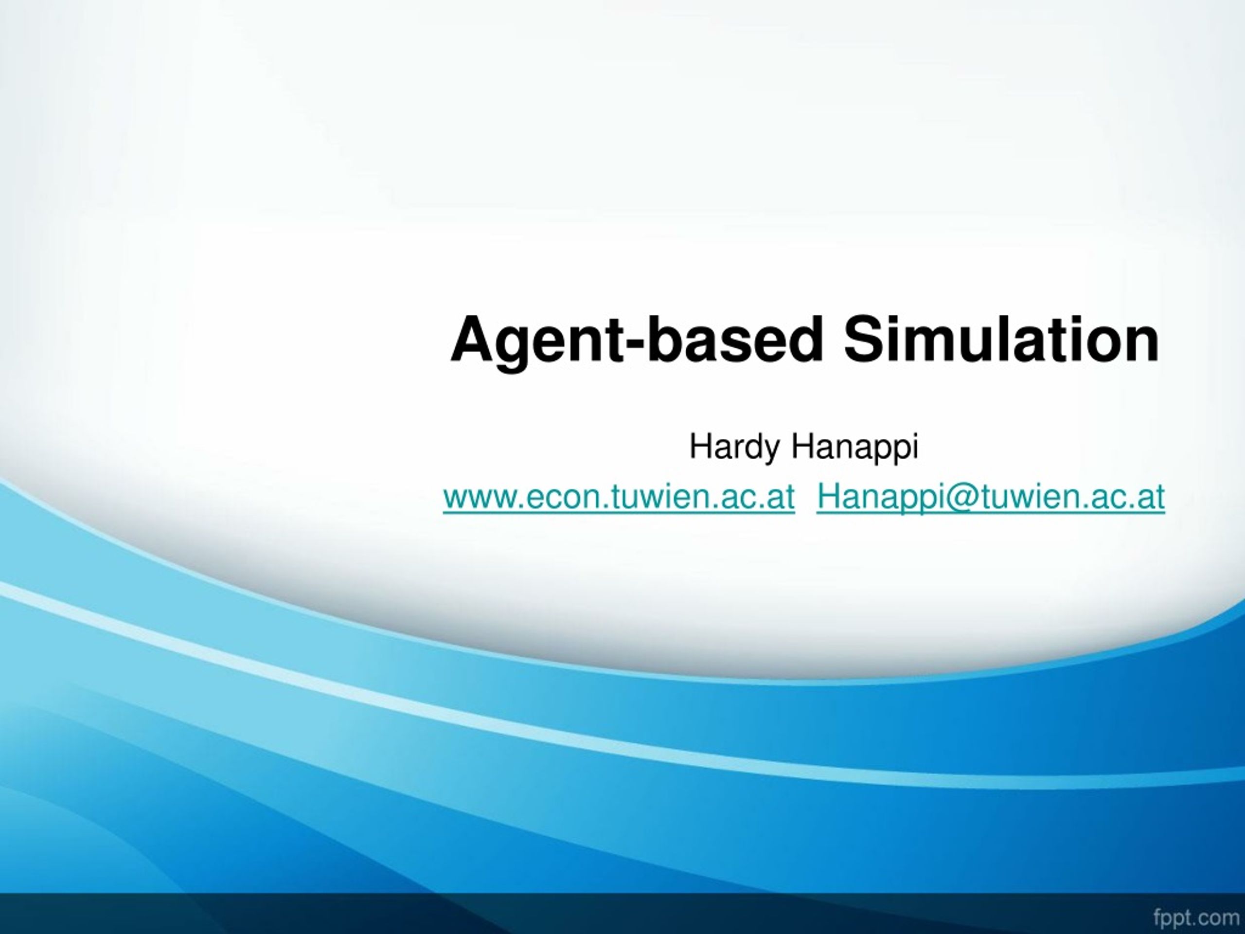 PPT Agentbased Simulation PowerPoint Presentation, free download