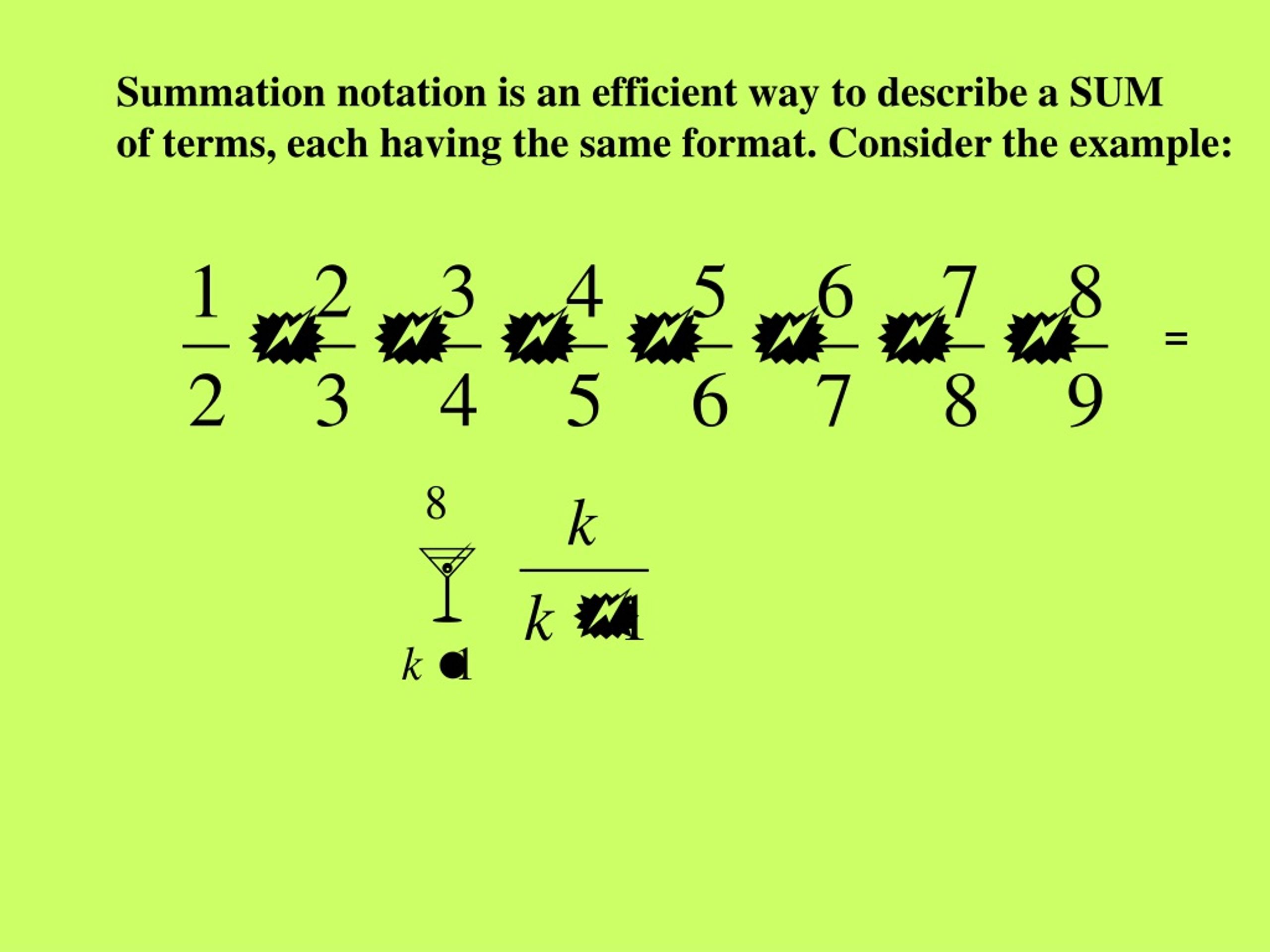 PPT SUMMATION NOTATION PowerPoint Presentation, free download ID
