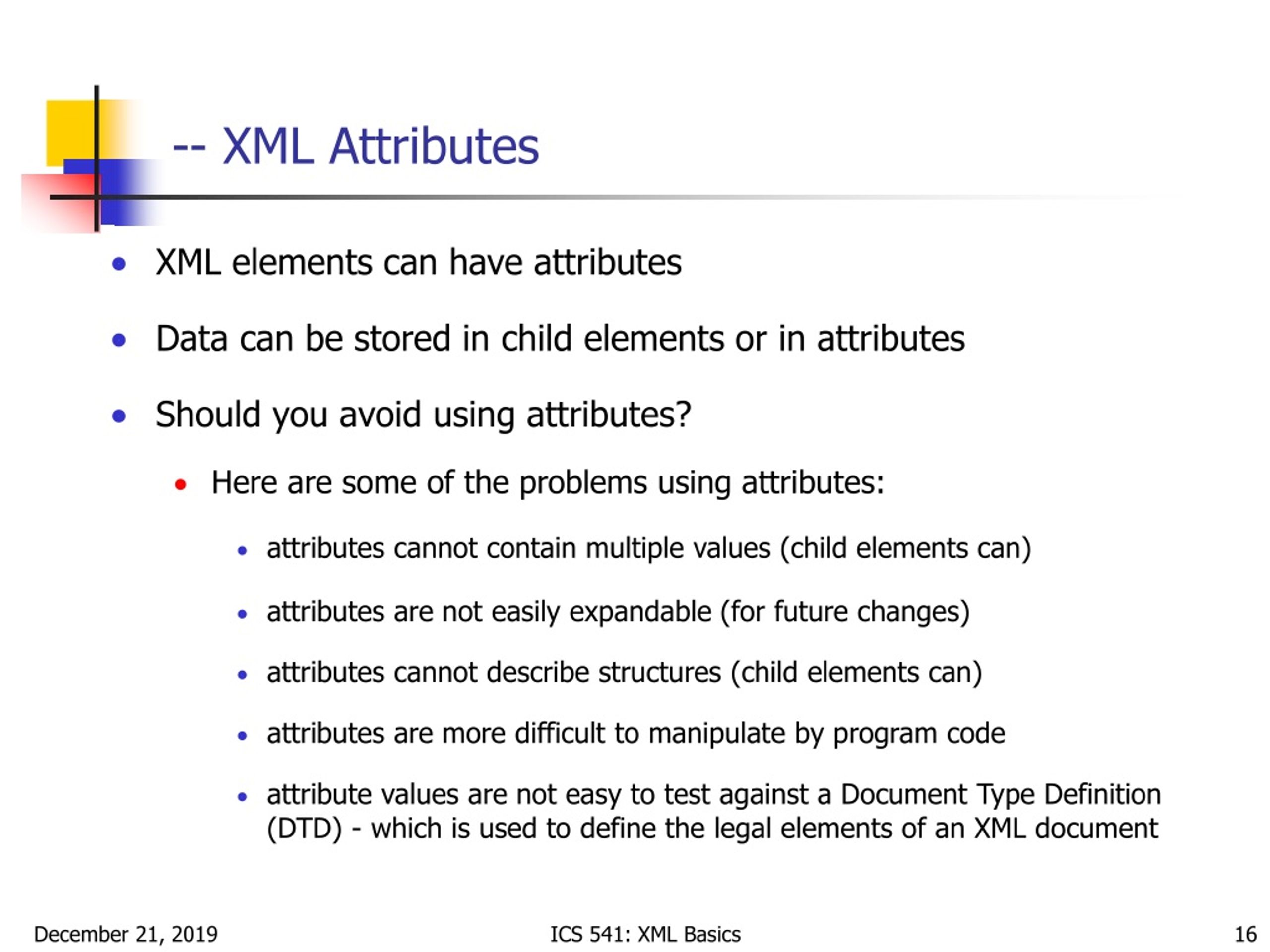 PPT XML Basics PowerPoint Presentation, free download ID9251090