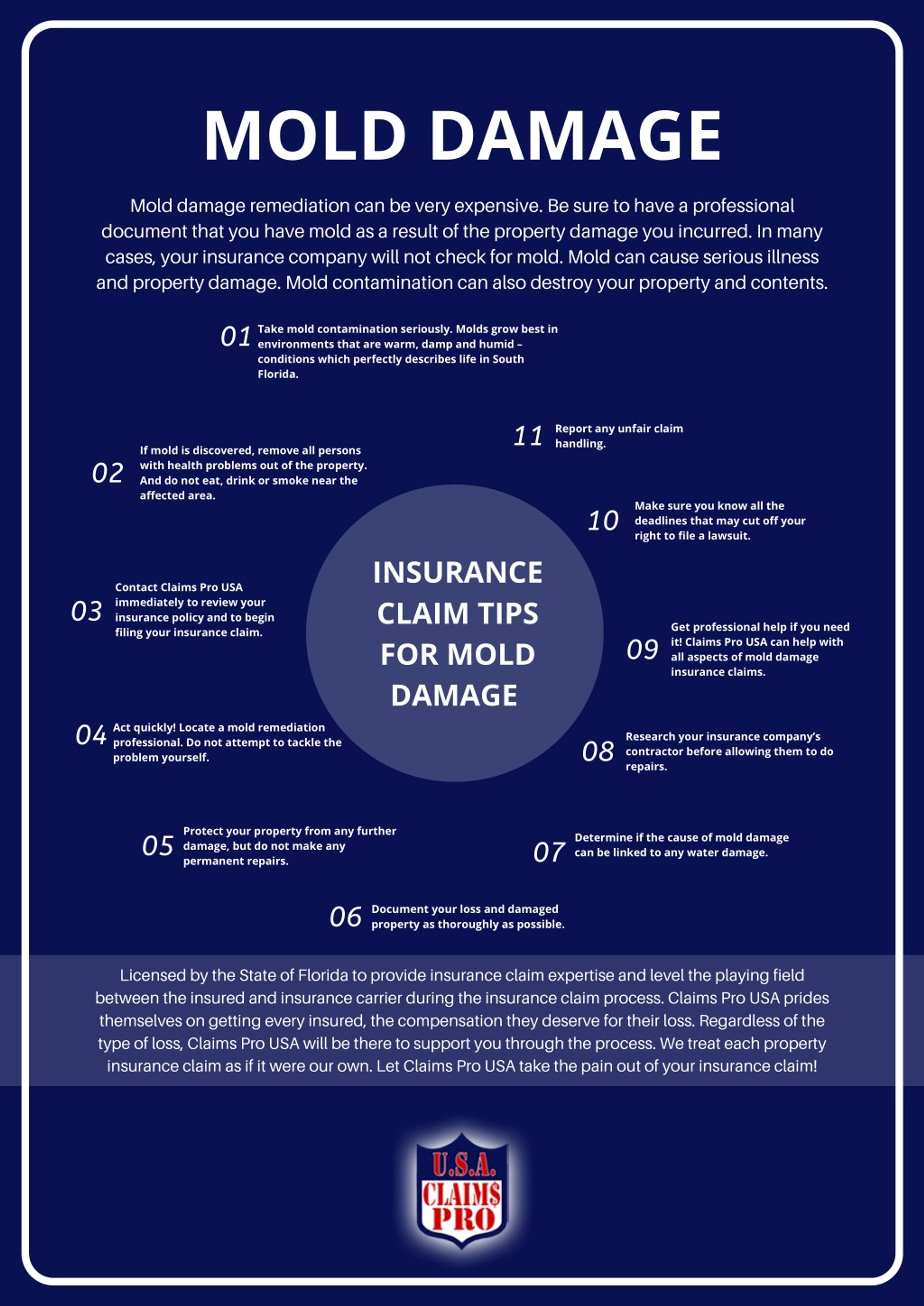 PPT Insurance Claim Tips For Mold Damage Claims Pro USA PowerPoint