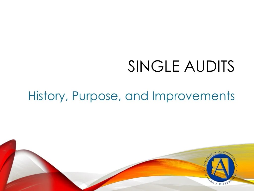 PPT Single audits PowerPoint Presentation, free download ID965972
