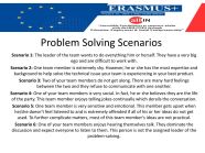 Problem Solving Scenarios