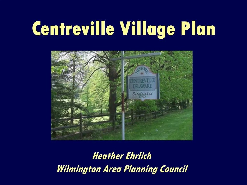 PPT Centreville Village Plan PowerPoint Presentation, free download