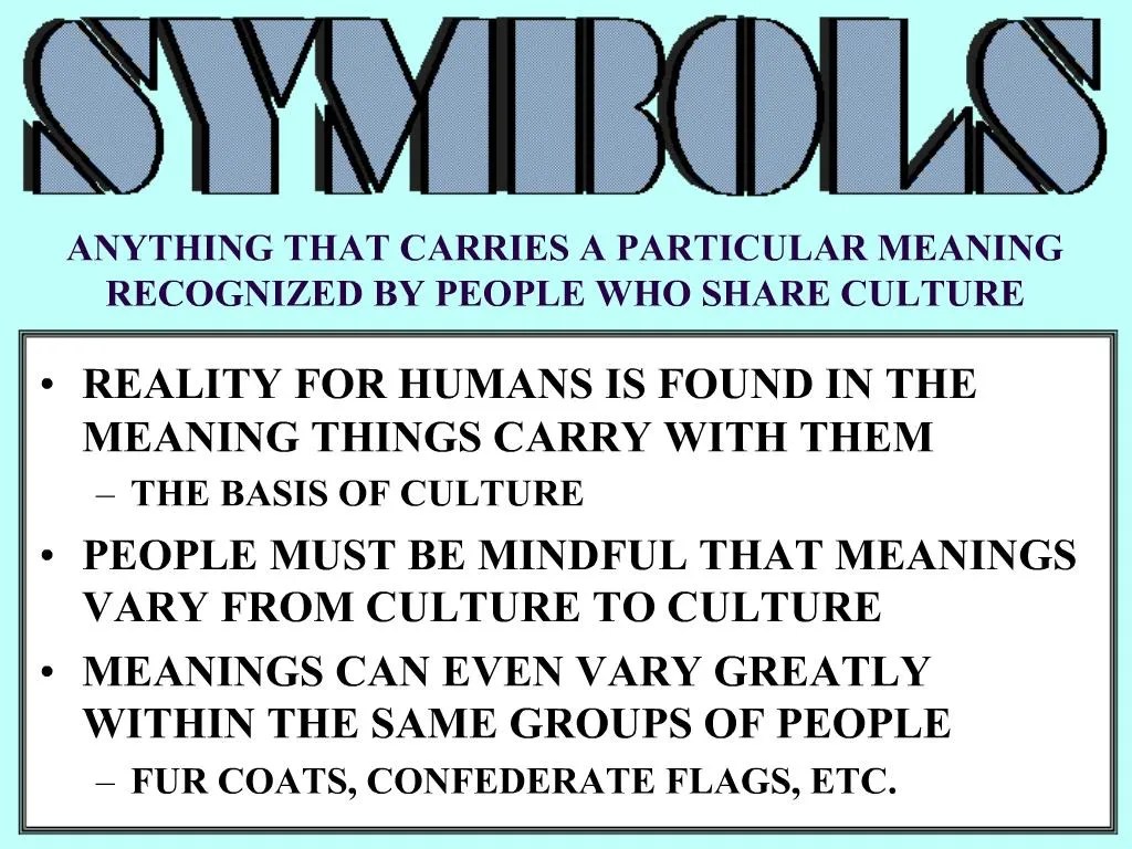 PPT ANYTHING THAT CARRIES A PARTICULAR MEANING RECOGNIZED BY PEOPLE