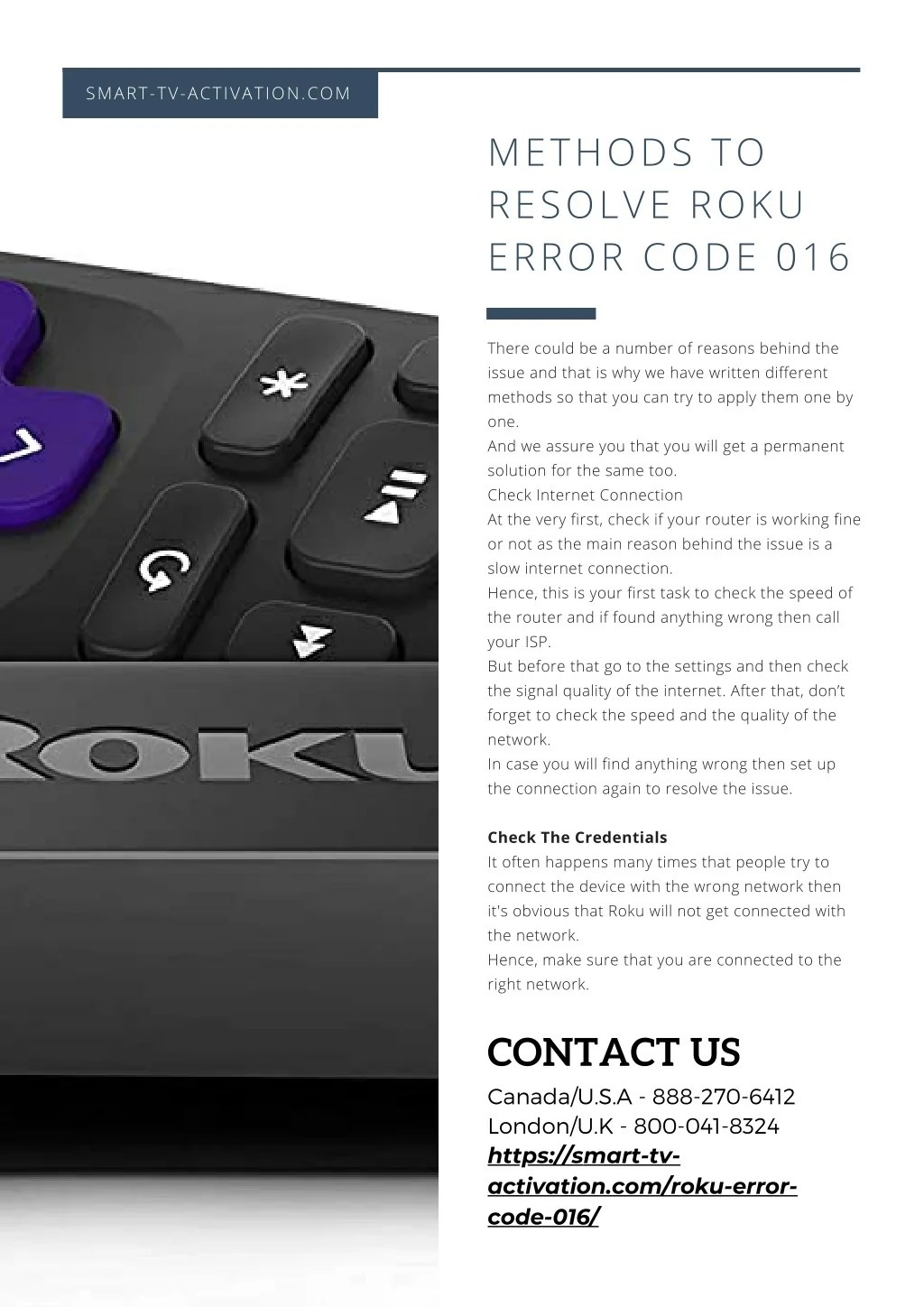 PPT How to Fix Roku Error Code 016 Easy Steps PowerPoint Presentation