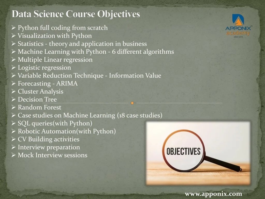 PPT Data Science Course With Python Machine Learning