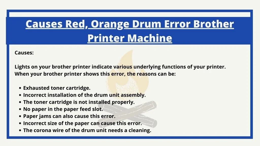 PPT How do i resolve the issue of Brother hl2270dw Error Light