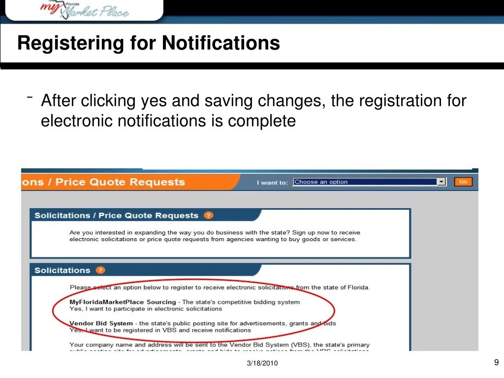 PPT Searching the Florida Vendor Bid System (VBS) Vendor Meeting
