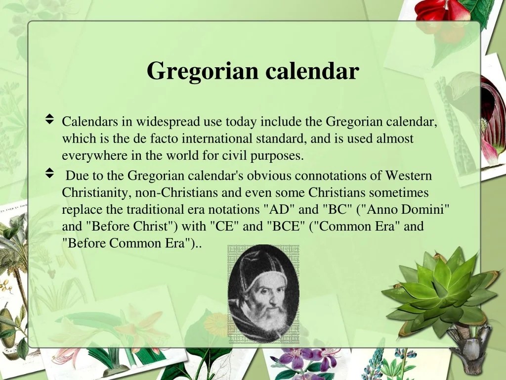 PPT Exploring Different Calendars and Their Significance PowerPoint
