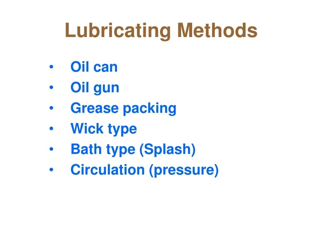 PPT Lubrication PowerPoint Presentation, free download ID9472408
