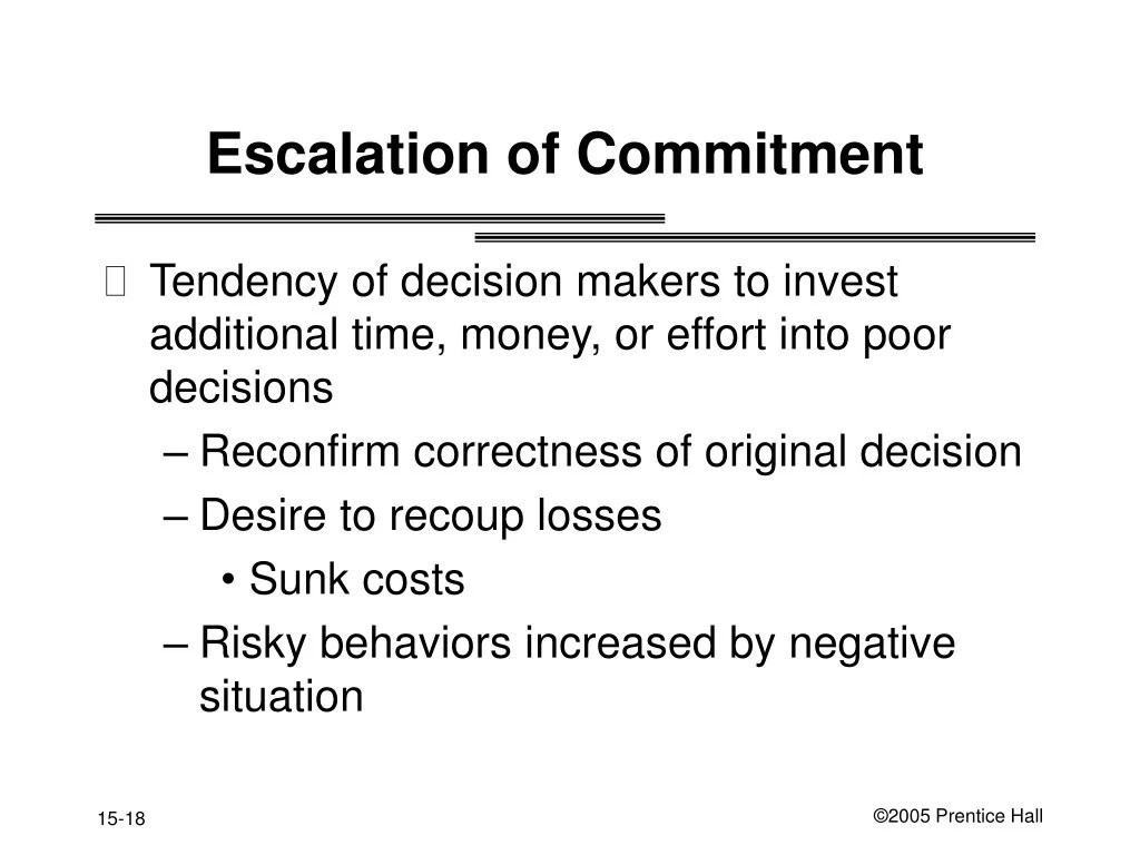 PPT Chapter 15 Decision Making and Organizational Learning