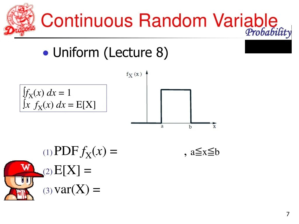 PPT 05. Continuous Random Variable PowerPoint Presentation, free