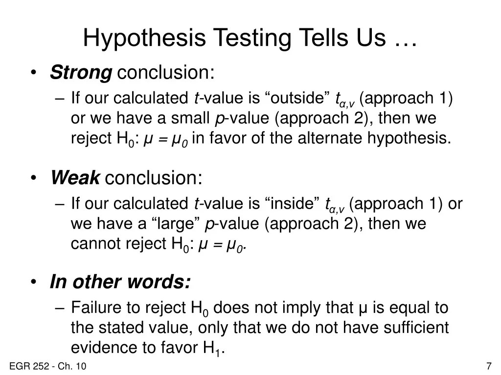 PPT Tests of Hypotheses PowerPoint Presentation, free download ID9620098