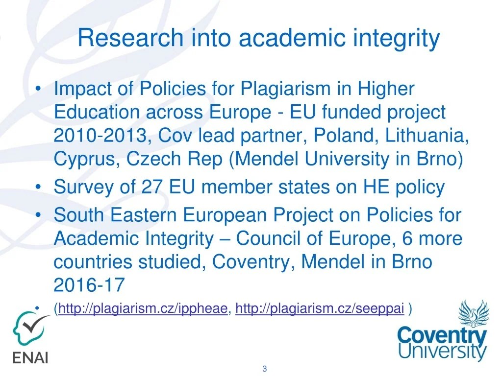 PPT Academic Integrity Ensuring good academic practice for