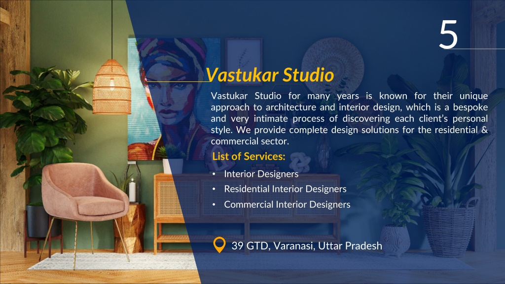 PPT Top 10 Interior Designers in Varanasi PowerPoint Presentation