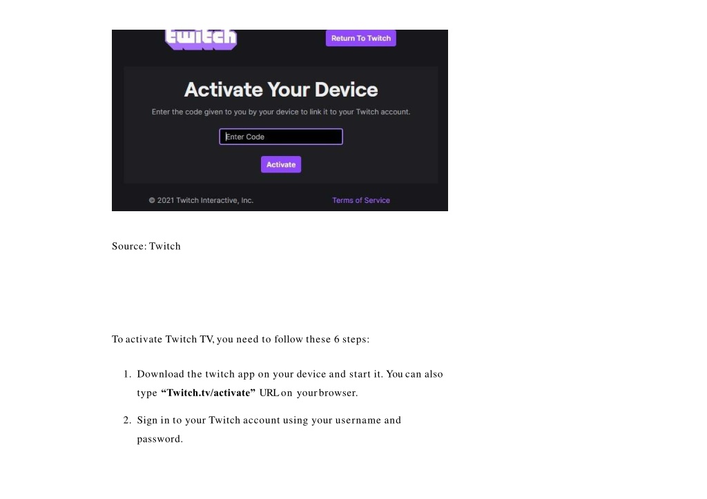 PPT How To Activate Twitch TV On Your Device A StepByStep Guide