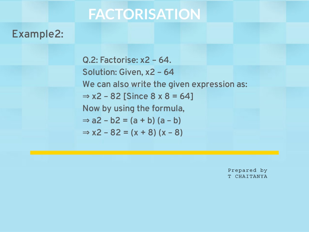 PPT FACTORISATION data PowerPoint Presentation, free download ID