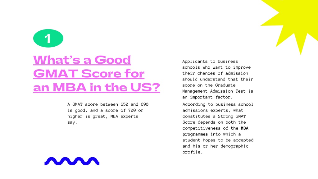 PPT What’s a Good GMAT Score for an MBA in the US PowerPoint