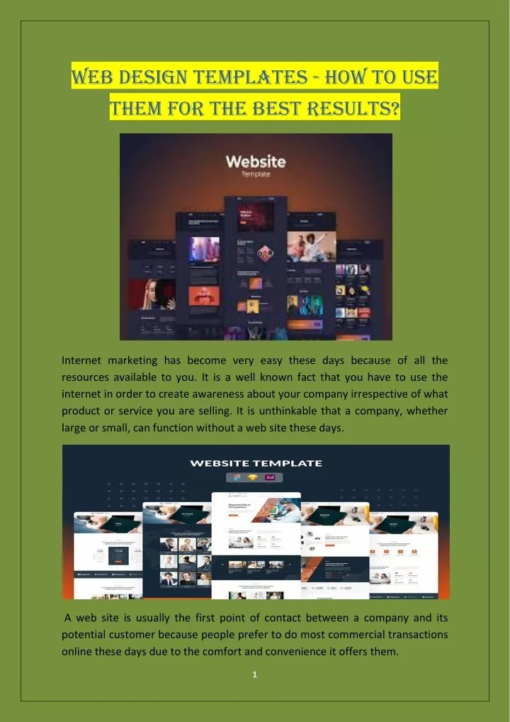 PPT  Design Templates How to Use Them for the Best Results