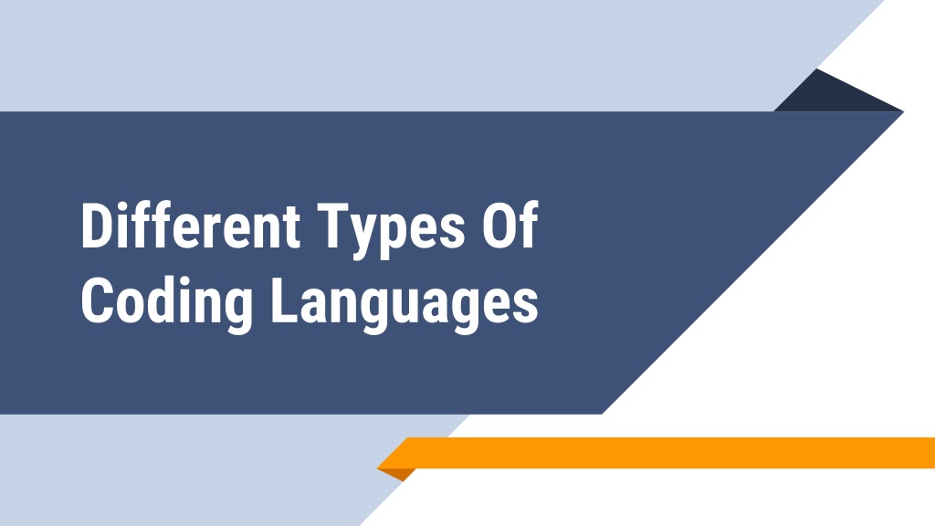 PPT Different Types Of Coding Languages PowerPoint Presentation, free