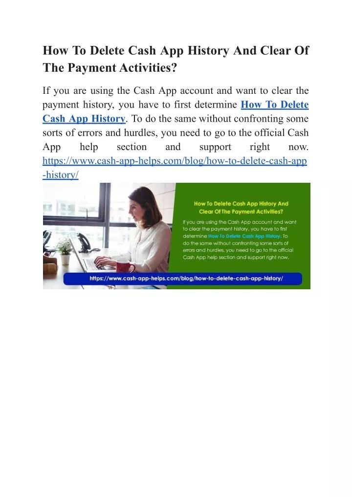 PPT How To Delete Cash App History And Clear Of The Payment