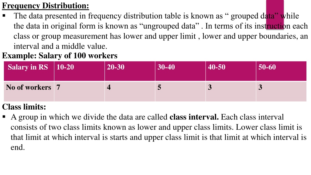PPT Frequency Distribution presentation PowerPoint Presentation, free