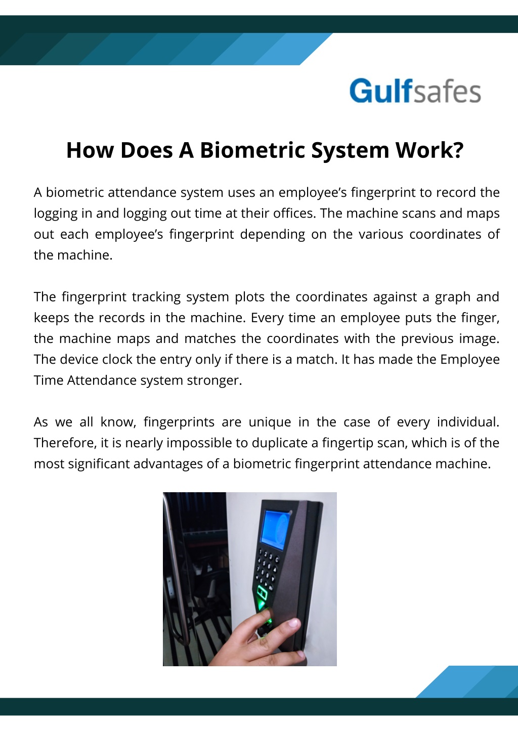 PPT What is a Biometric Fingerprint Attendance Machine and How Do
