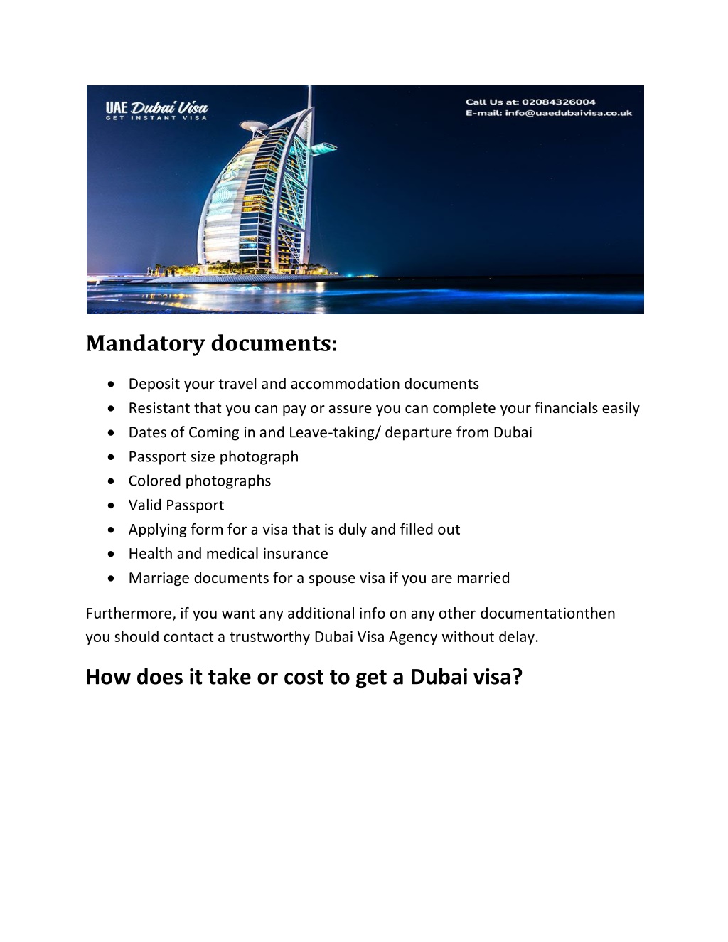 PPT How to get Tourist visa for Dubai A complete guide Apply Online