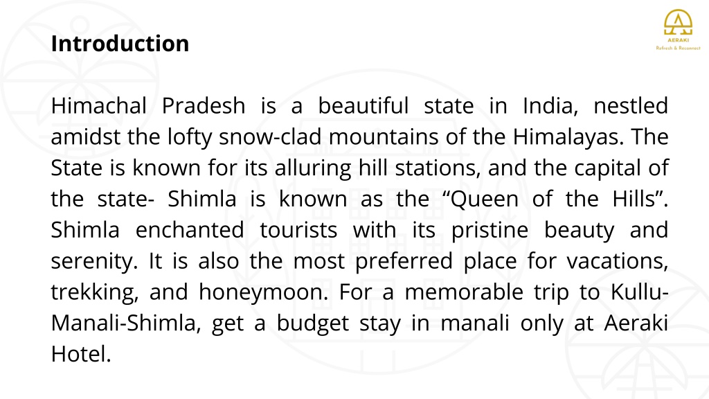 PPT 5 UNSEEN AND HIDDEN GEMS OF SHIMLA YOU MUST VISIT PowerPoint
