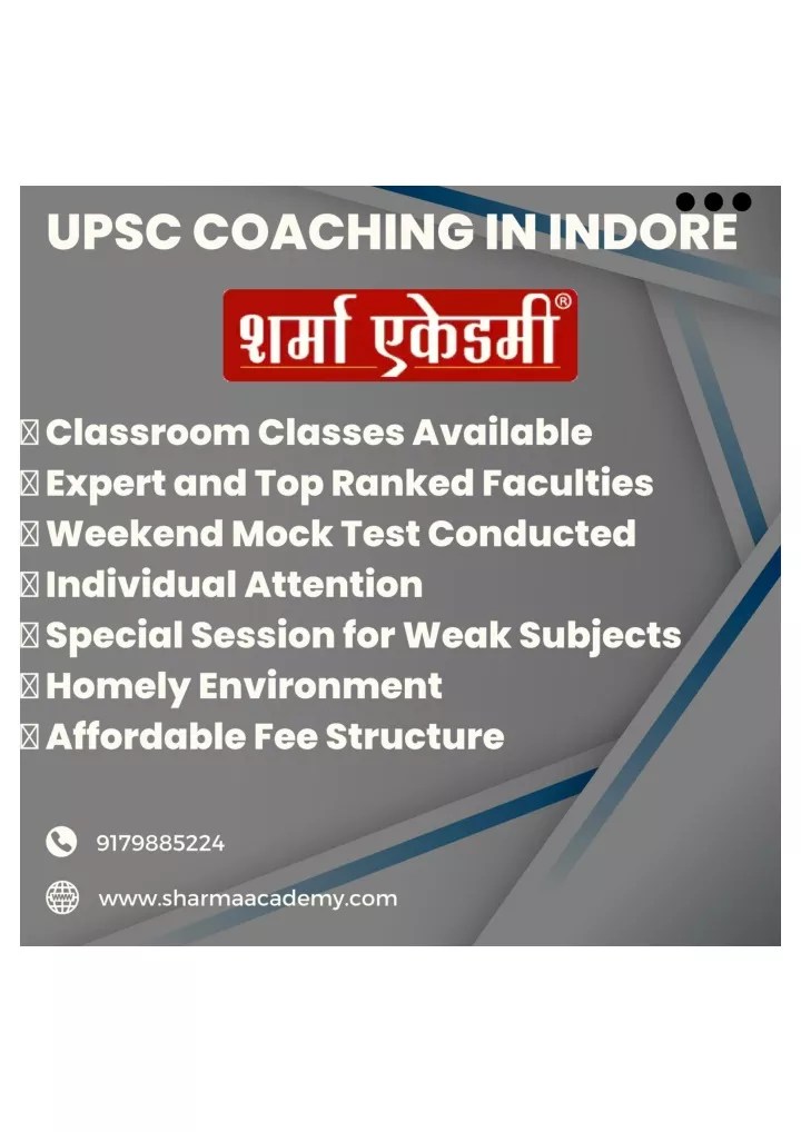 PPT UPSC Coaching In Indore PowerPoint Presentation, free download