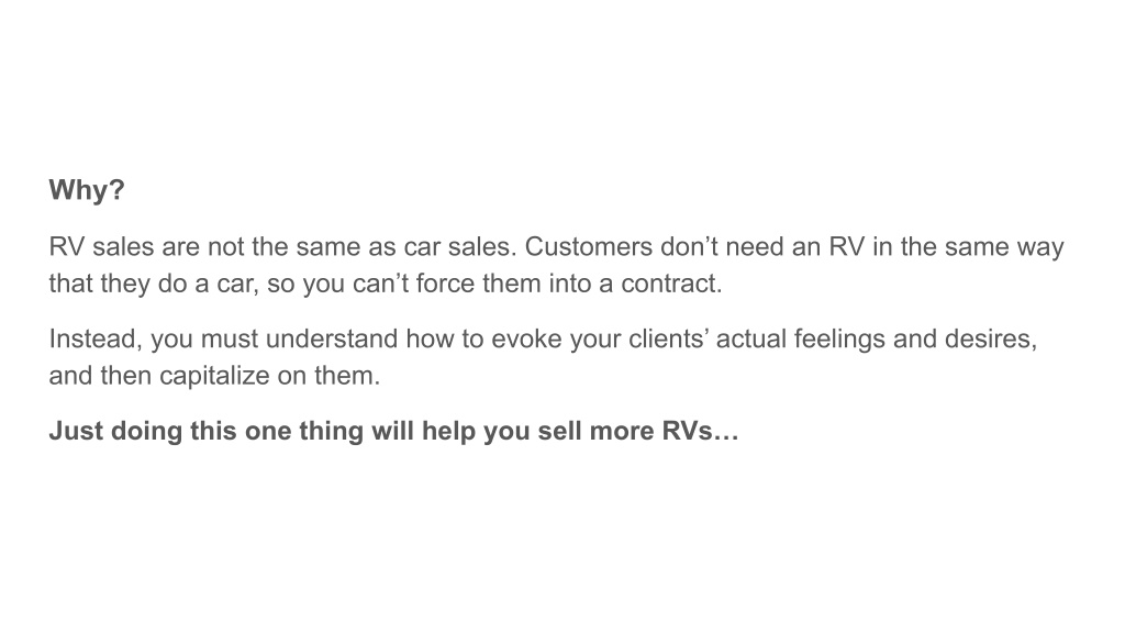 PPT RV Sales Training With Pearl Lemon Sales PowerPoint Presentation