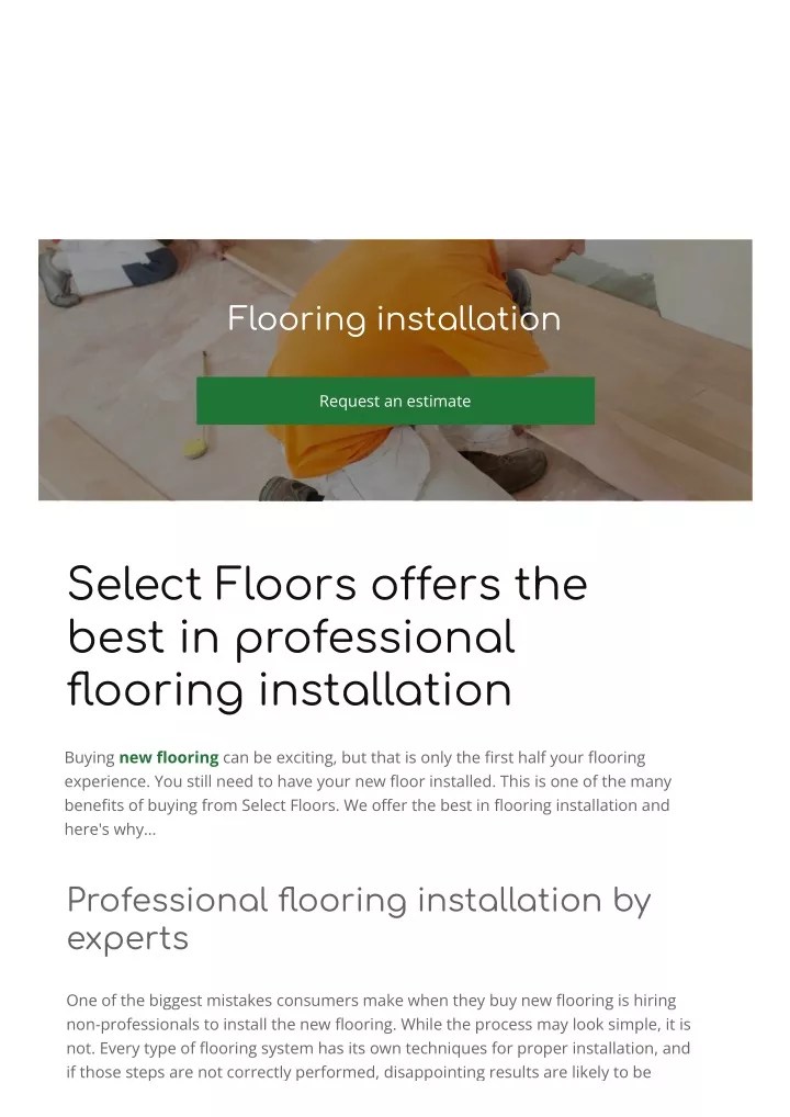 PPT Flooring installation in Marietta, GA from Select Floors