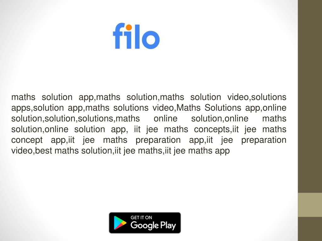 PPT maths solution app PowerPoint Presentation, free download ID