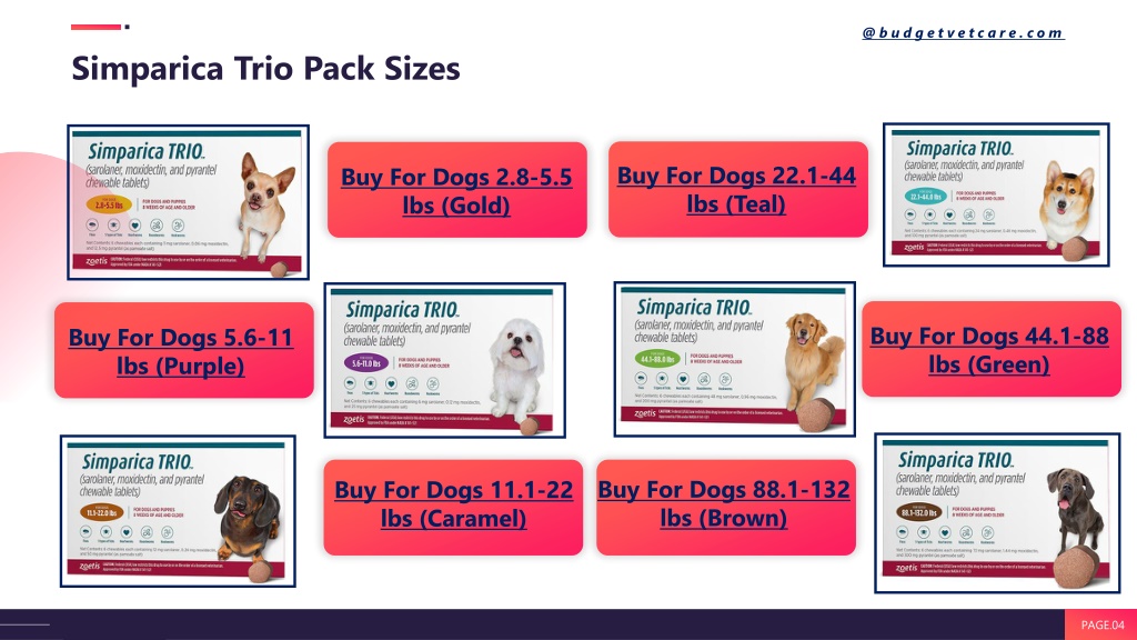 PPT Simparica Trio flea, Tick & Heartworm Treatment for Dogs