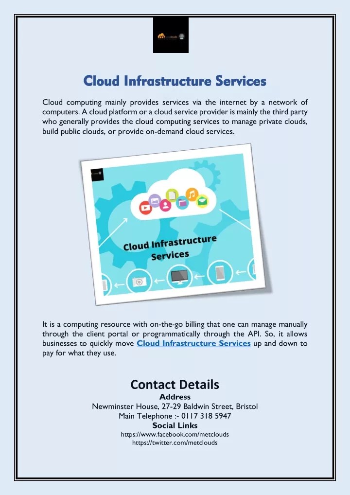 PPT Cloud Infrastructure Services PowerPoint Presentation, free