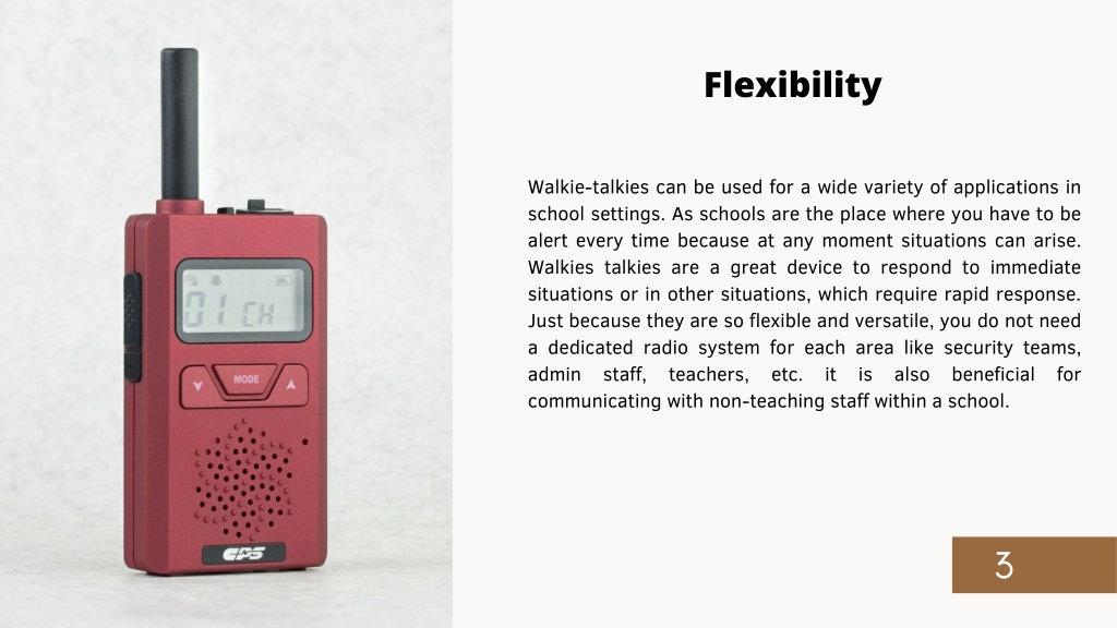 PPT 4 Advantages of Using Walkie Talkie for Schools and Educational