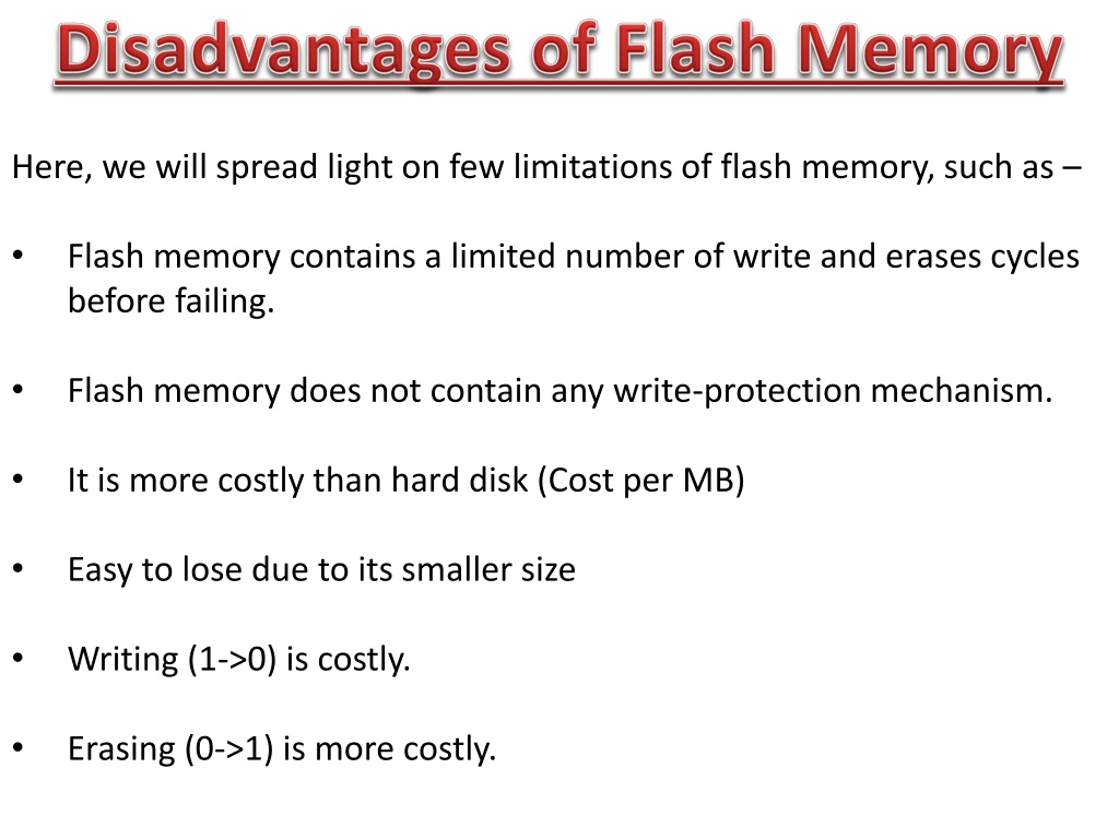 PPT What is Flash Memory with its Types, Examples, and Devices