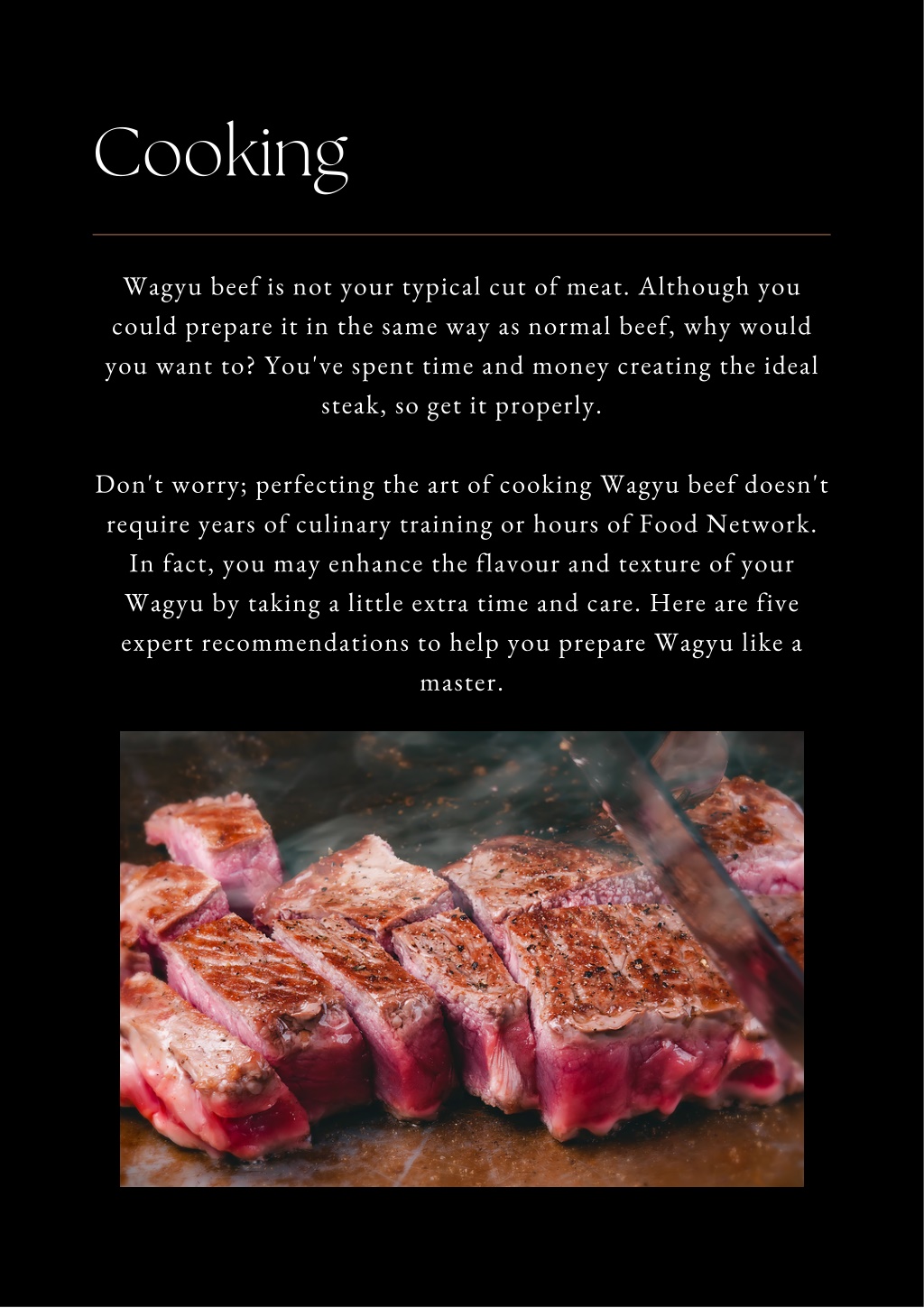 PPT 5 Tips for Perfect Wagyu Beef Cooking PowerPoint Presentation, free download ID11509727