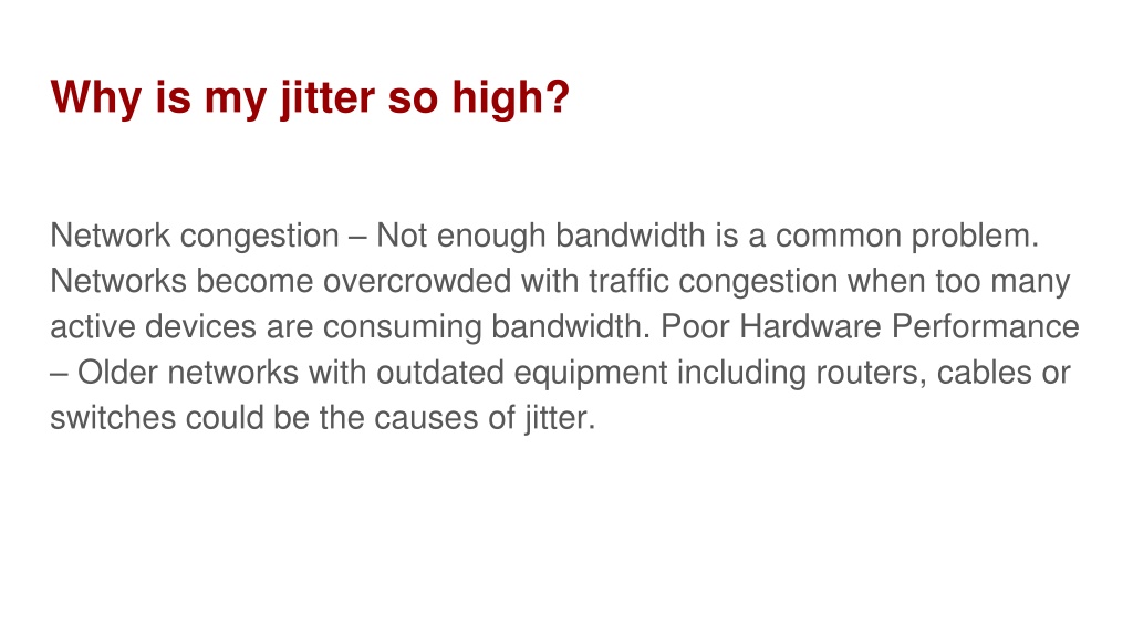PPT Jitter Speed Test PowerPoint Presentation, free download ID11516853