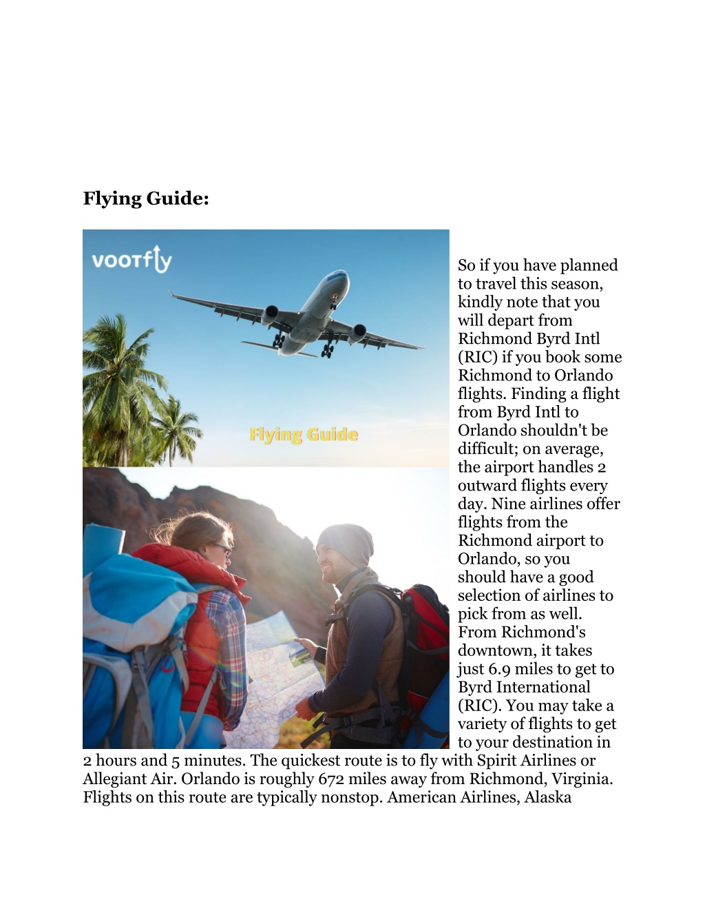 PPT Richmond to orlando Flights PowerPoint Presentation, free