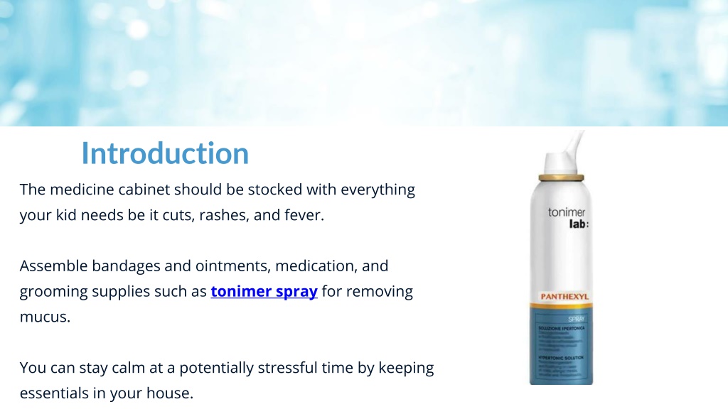 PPT MustHave Medicine EsseNtials For Kids PowerPoint