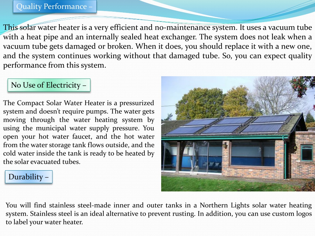 PPT Compact Solar Water Heaters Benefits And Installation Solar