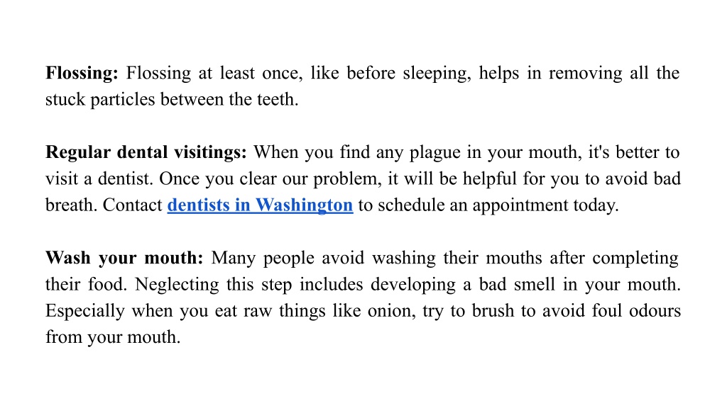 PPT How to get rid of bad smells from the mouth_ PowerPoint